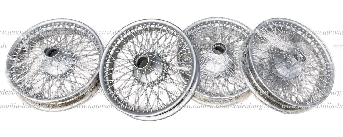 DPC Mixed lot, 4 pre-war spoke wheels, "DPC 3.00 18 BT Made in England" German Description DPC (1 of 3)