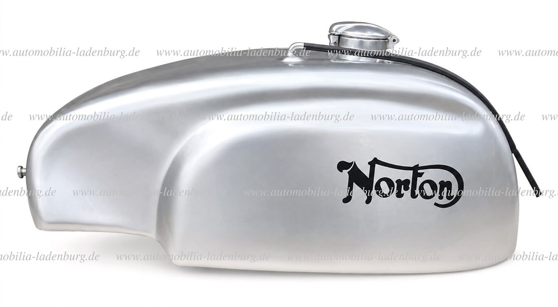 NORTON Norton aluminum racing tank, like new, e.g. for Norton-Manx, good condition German (1 of 3)