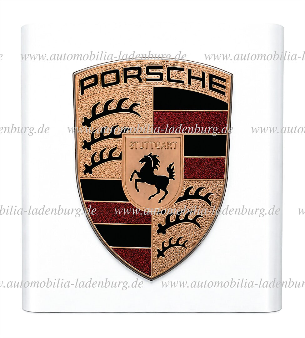 PORSCHE Illuminated dealer sign / illuminated pylon / outdoor advertising "Porsche", 121x120x30cm, (1 of 1)