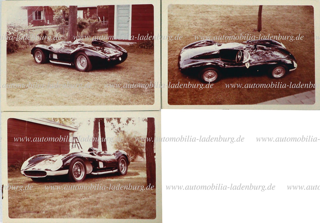 FERRARI Mixed lot of 3 original color photographs, Ferrari 500 TR (Kodak dated August 1964), 9x12cm (1 of 2)