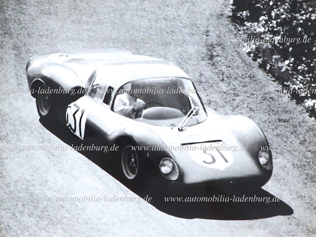 FERRARI original b/w photo, Lorenzo Bandini on Ferrari Dino 166P, 1000km NÃ¼rburgring (1 of 2)