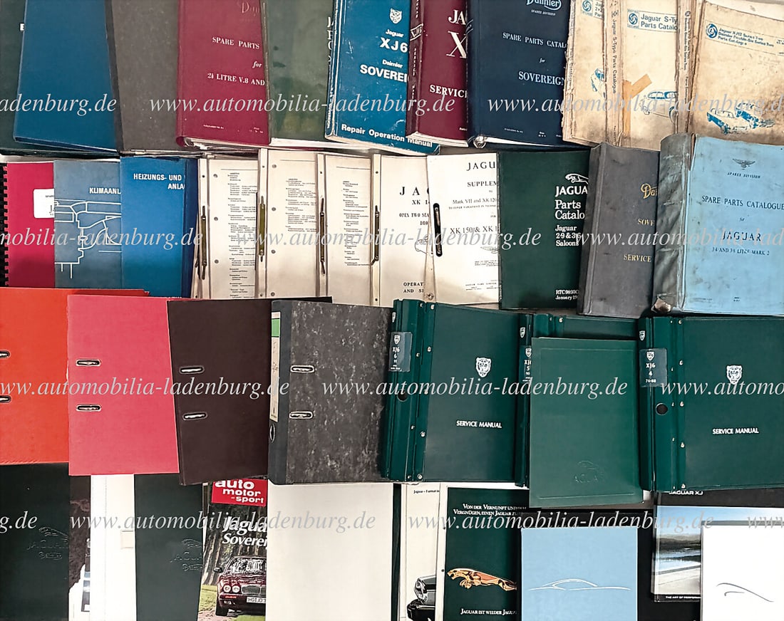 JAGUAR / DAIMLER 60s-2000s, large collection resolution more than 160 pieces, with workshop manuals, (1 of 2)
