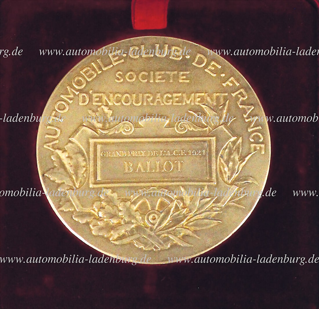 GRAND PRIX DE L'A.C.F. 1921 1921, participant badge "Grand Prix de L'A.C.F. 1921 - Ballot", Circuit (1 of 1)