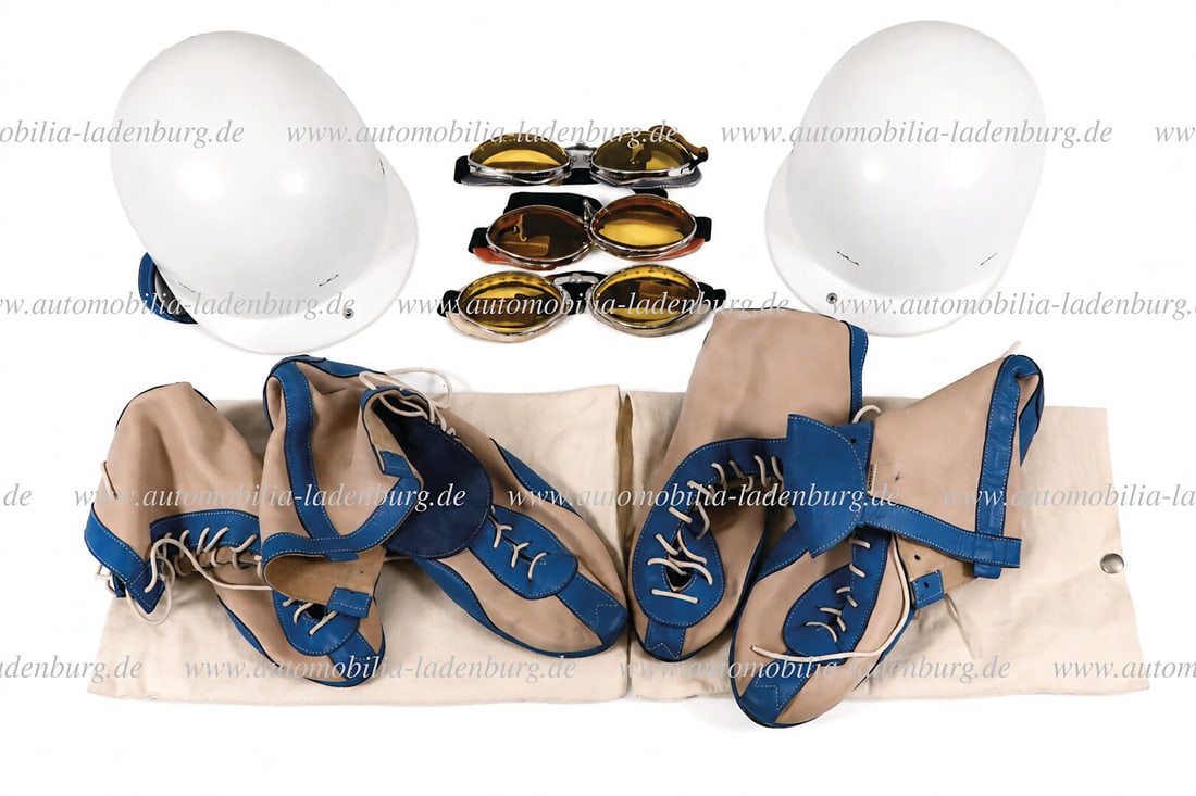 CHAPAL Set consisting of two Chapal driving helmets, sizes 56 & 61, Chapal driving goggles, and 2 (1 of 1)