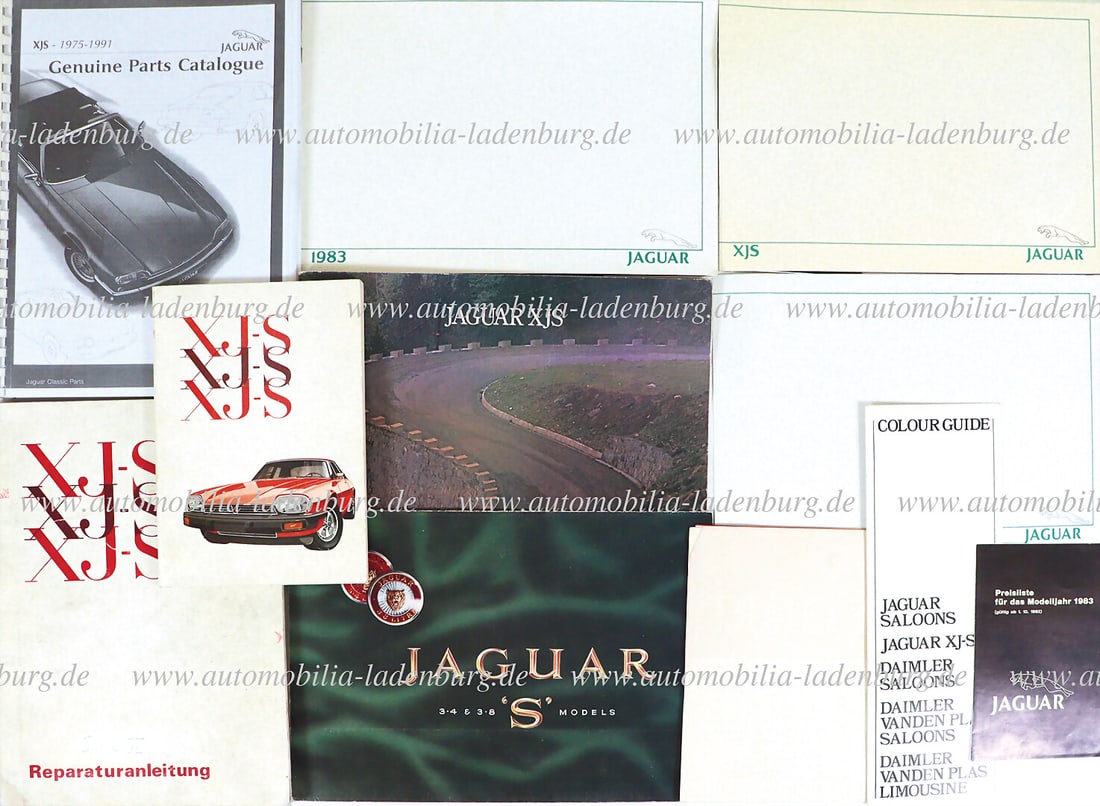 JAGUAR Mixed lot of 10 pieces for Jaguar XJS including operating instructions; repair guide; sales (1 of 1)