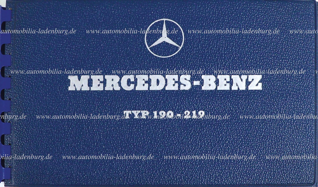 MERCEDES-BENZ Equipment sample Mercedes-Benz type 190-219, interior with 5 paint sample colors, as (1 of 1)