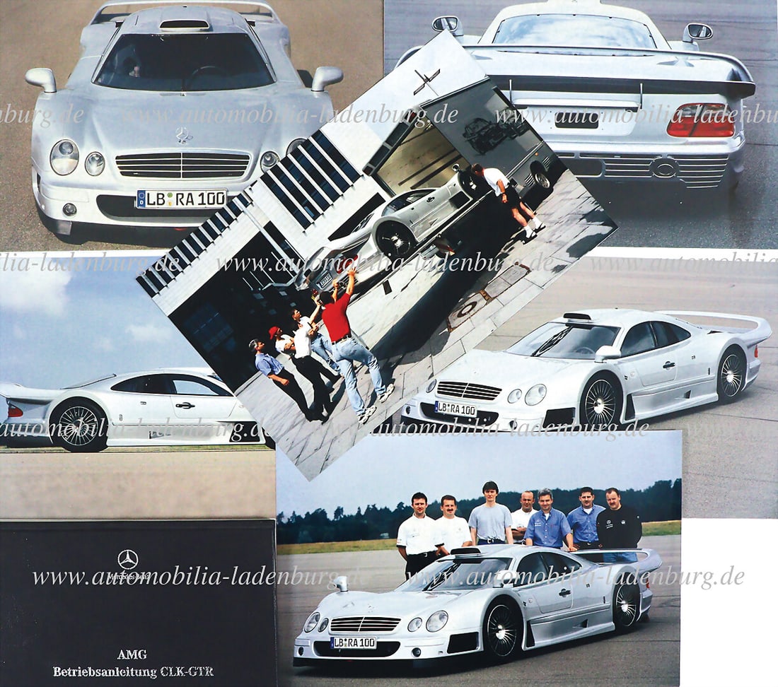 MERCEDES-BENZ / AMG mixed lot 9 pcs. including operating instructions AMG CLK-GTR road version, 103: MERCEDES-BENZ / AMG mixed lot 9 pcs. including operating instructions AMG CLK-GTR road version, 103 pages, en. Text, parts no. 297 584 03 81, issue B, inside with issue A service booklet plus 8 large-