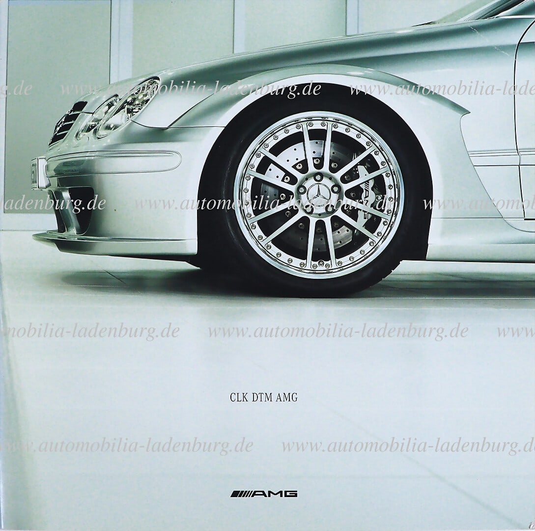 MERCEDES-BENZ / AMG Brochure for CLK DTM AMG, 24 pages with partly double-page illustrations and (1 of 1)