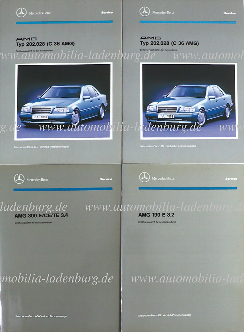 MERCEDES-BENZ / AMG mixed lot of 4 pcs. introductory leaflets for customer service, including AMG (1 of 1)