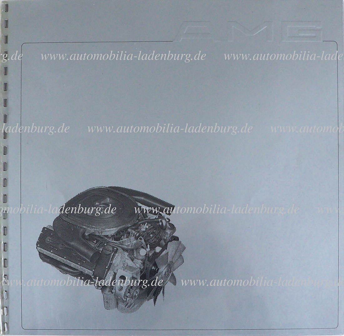 AMG Circa 1990, AMG sales catalog, inside with list of models, equipment options, technical data and (1 of 1)