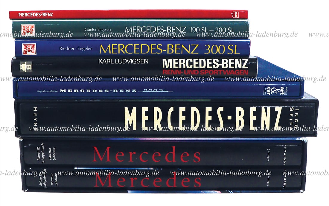 MERCEDES-BENZ Collection of 7 books, including 2 volumes, "Mercedes-Benz" by Rainer W. Schlegelmilch (1 of 1)