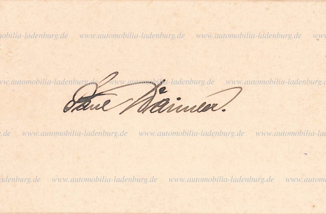 DAIMLER MOTORS COMPANY signed business card Paul Daimler German Description DAIMLER MOTOREN (1 of 1)