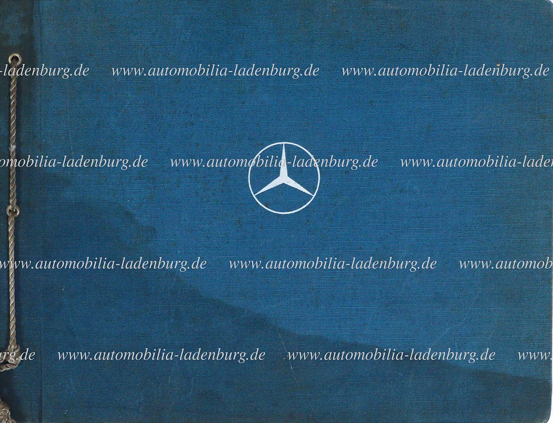 MERCEDES-BENZ Factory photo album with a total of 42 original b/w photos, "Foreign representation: MERCEDES-BENZ Factory photo album with a total of 42 original b/w photos, "Foreign representation reception in Stuttgart September 8th/9th, 1953", cover and first page stained, otherwise good conditio
