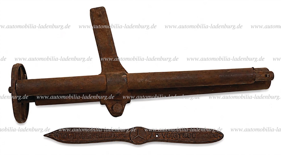 DAIMLER MOTORS COMPANY original jack Mercedes with engraving "Vigot Wagenheber D.R.P. Ausl.-Pat. - (1 of 1)
