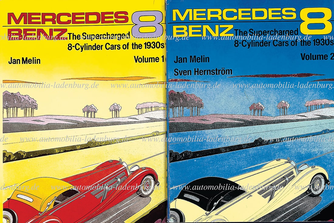 MERCEDES-BENZ 2-piece book set, including "Mercedes-Benz 8 - The Supercharged 8-Cylinder Cars of the: MERCEDES-BENZ 2-piece book set, including "Mercedes-Benz 8 - The Supercharged 8-Cylinder Cars of the 1930s" by Jan Melin / Sven HernstrÃ¶m, (vol. 1 and 2), without slipcase, good condition, 