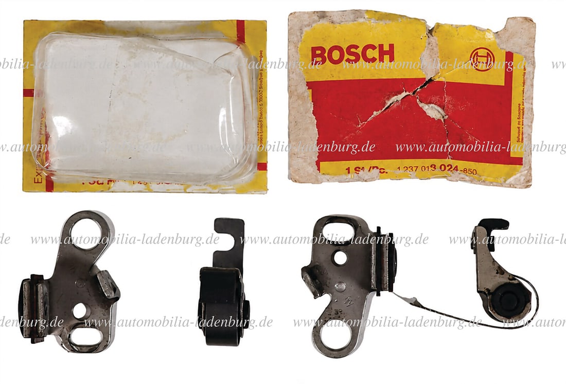 MERCEDES-BENZ original Bosch 300 SL (W198) ignition contacts, 4 pieces, good condition German (1 of 1)