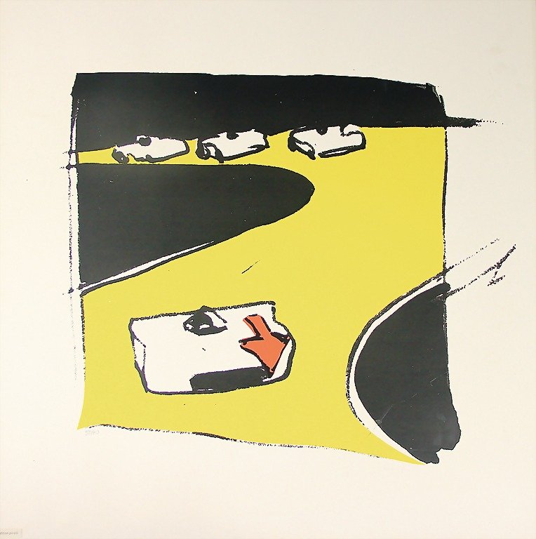 art printing Edition Pirelli, motif Porsche 908 at the: art printing Edition Pirelli, motif Porsche 908 at the Targa Florio 1970, limited, No. 40/50, framed, 60x60 German Description Kunstdruck Edition Pirelli, Motiv Porsche 908 bei der Targa Florio 1970, 