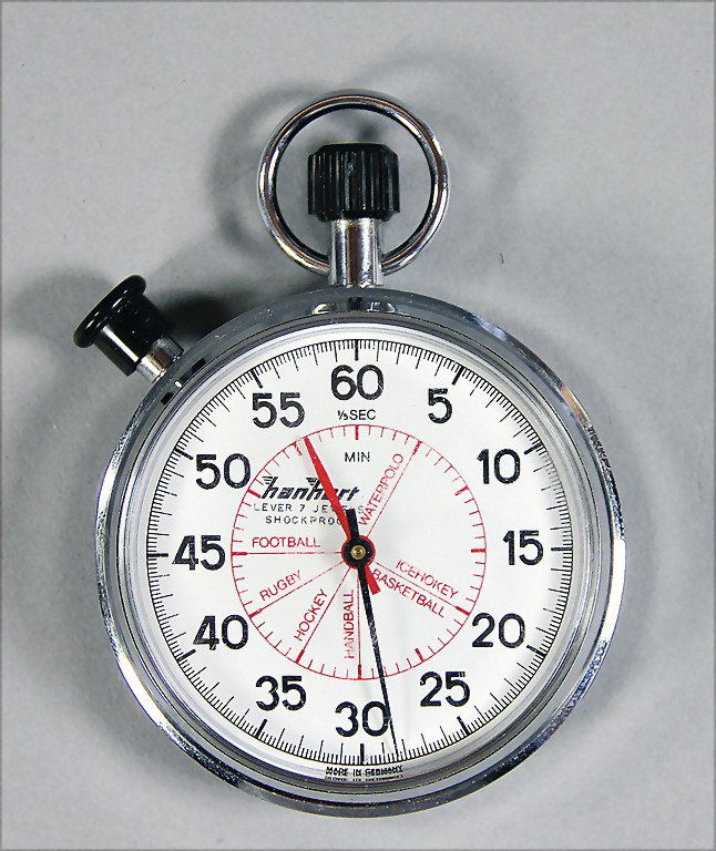 HANHART stopwatch Hanhart, lever 7 jewels shockproof,