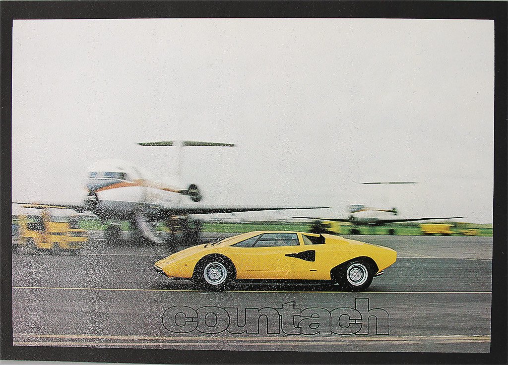 LAMBORGHINI Countach, slender version from 1975, 8: LAMBORGHINI Countach, slender version from 1975, 8 pages, technical data in four languages, condition 1-2 German Description LAMBORGHINI Countach, Schmalversion von 1975, 8 Seiten, viersprachige techn
