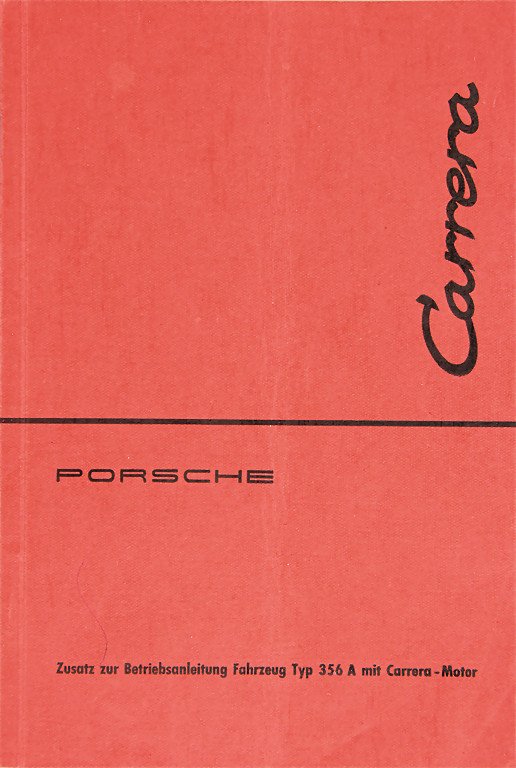 PORSCHE Germany 1958, supplement to the operating (1 of 1)