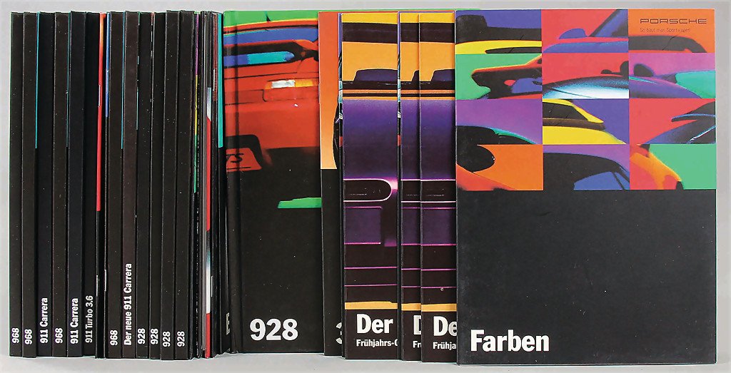 PORSCHE mixed lot of 30 pieces '90s sales (1 of 1)