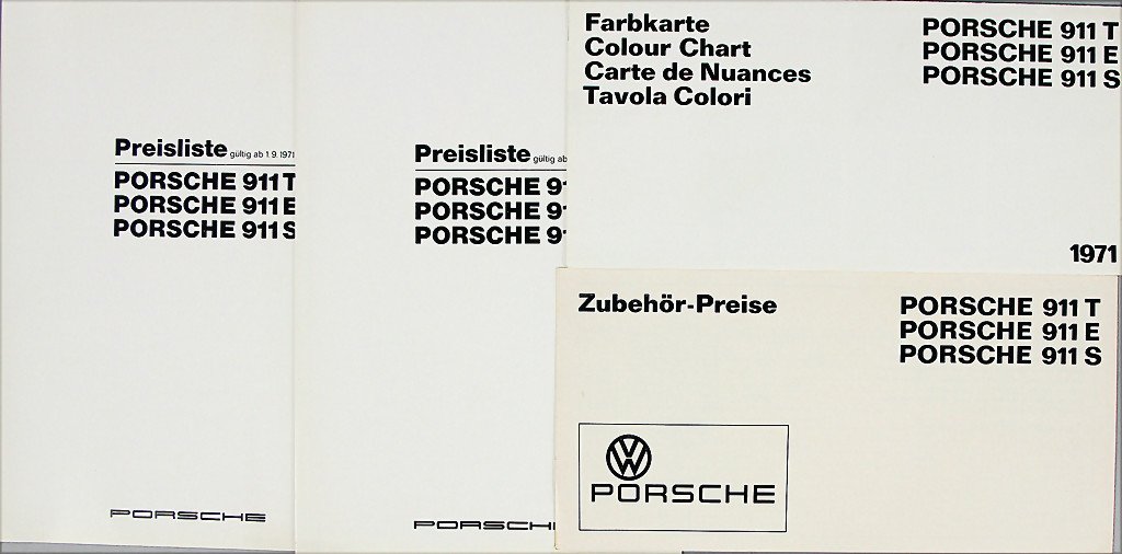 PORSCHE mixed lot of 4 pieces, among them 2 x price (1 of 1)