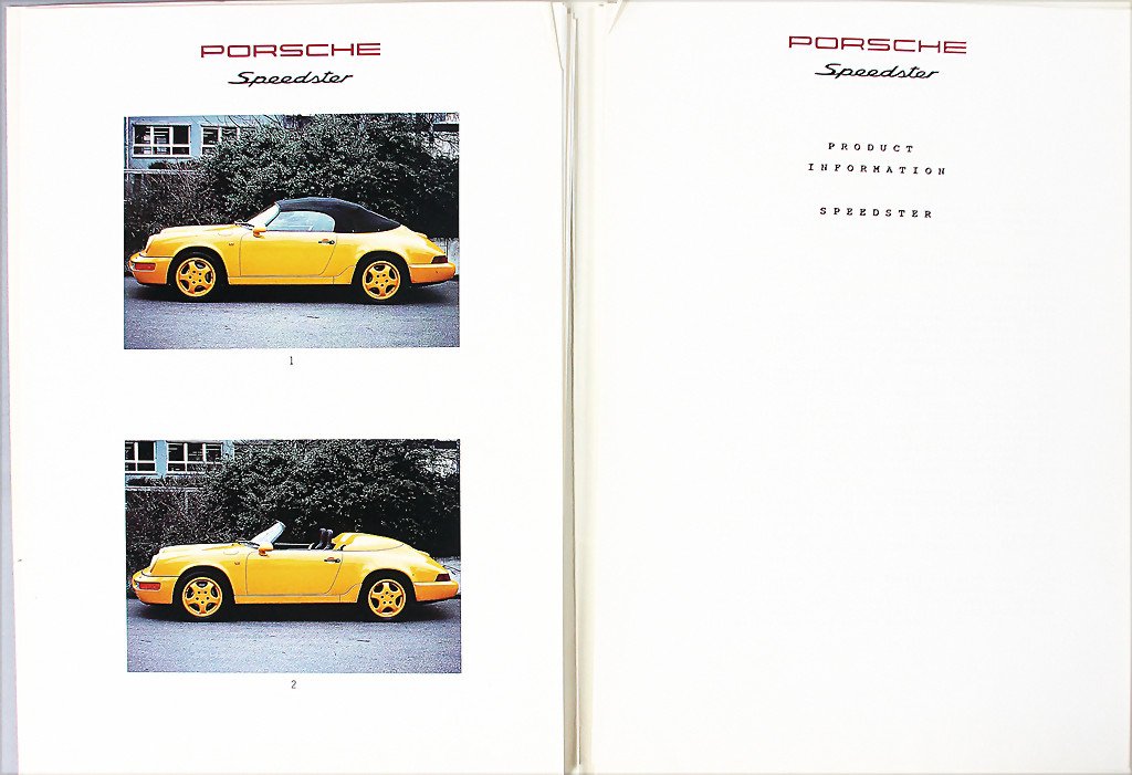 PORSCHE Germany 1993, sales folder Porsche 911 (1 of 3)