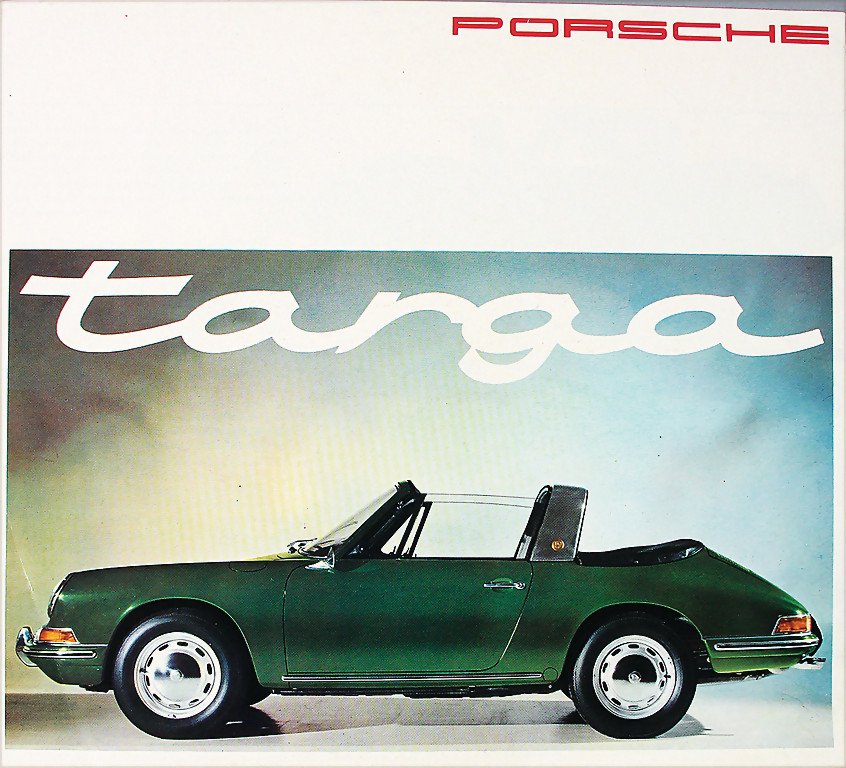 PORSCHE Germany 1965 (W225), fold-out brochure Porsche (1 of 1)