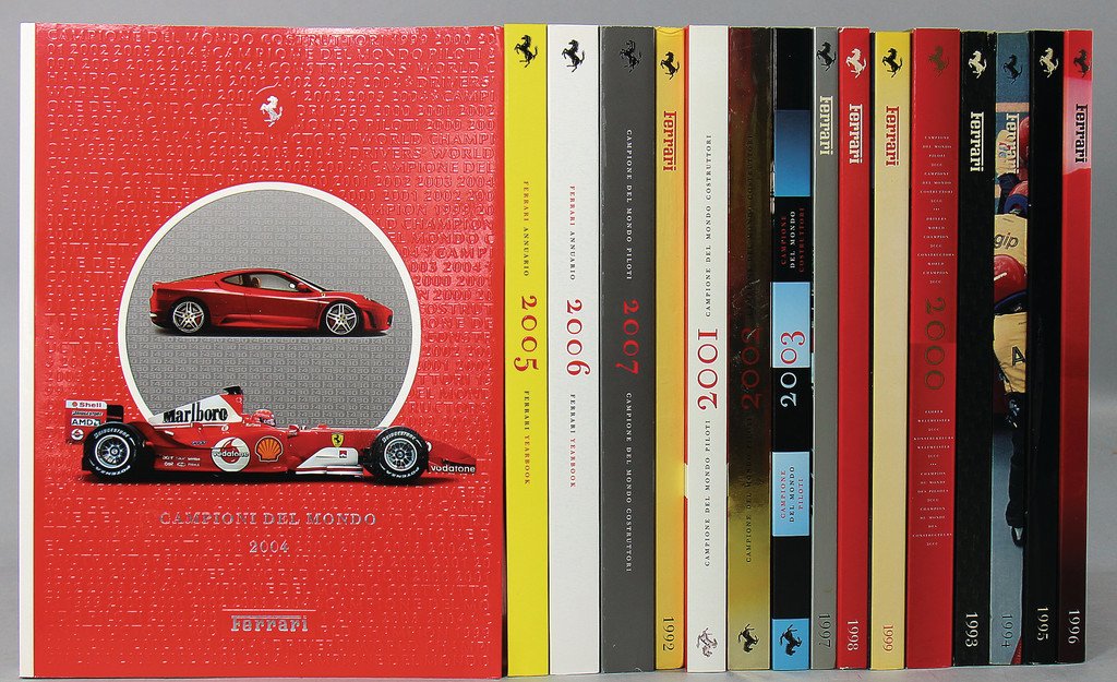 mixed lot of 16 yearbooks Ferrari from 1992 till 2007, (1 of 1)
