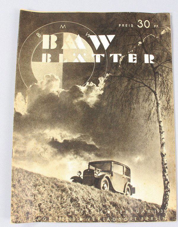 BMW magazine "BMW-Blätter" issue No. 16, February 1933, (1 of 1)