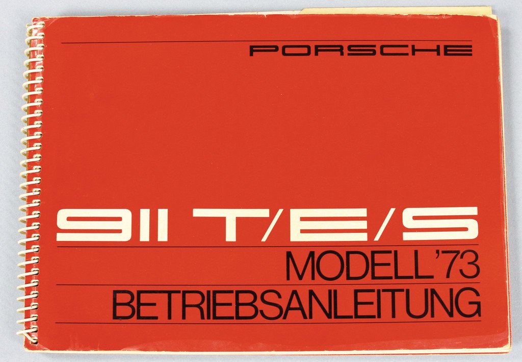 PORSCHE operating instruction Porsche type T/E/S model (1 of 1)