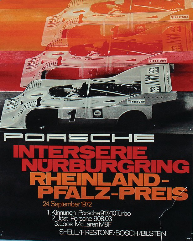 PORSCHE racing poster "Porsche Interserie Nürburgring (1 of 1)
