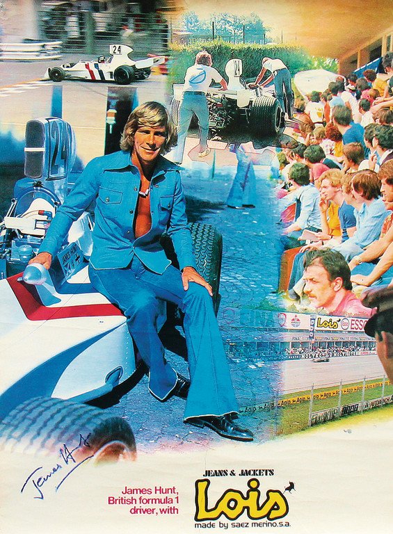 JAMES HUNT advertisement poster by the Jeans brand (1 of 1)