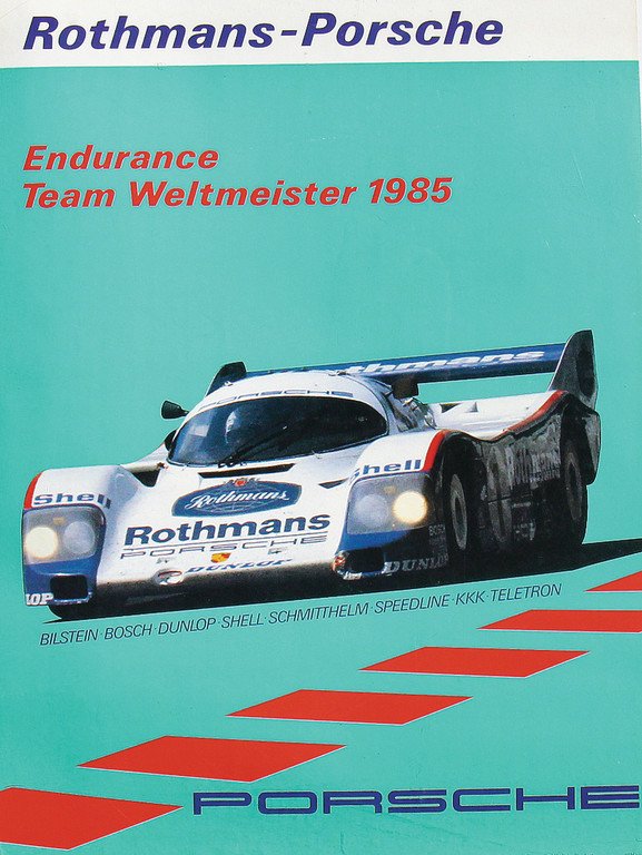 PORSCHE racing poster Rothmans-Porsche Endurance team (1 of 1)