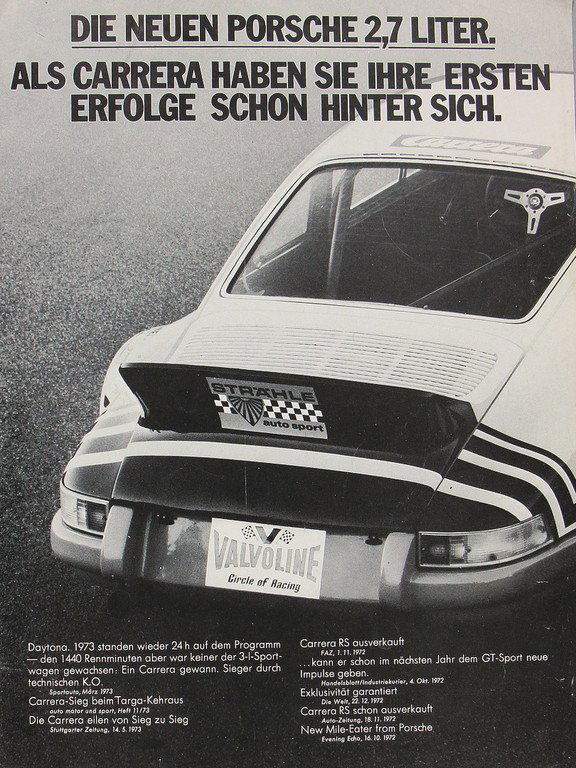 PORSCHE 4 pages promotional-fold-out brochure "Die (1 of 1)