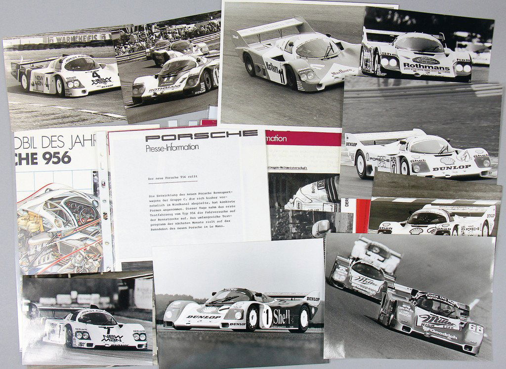 PORSCHE mixed lot of 15 pieces, among them small poster (1 of 1)