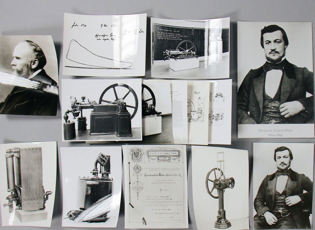 NICOLAUS AUGUST OTTO mixed lot of 14 B/W photos, mainly (1 of 1)