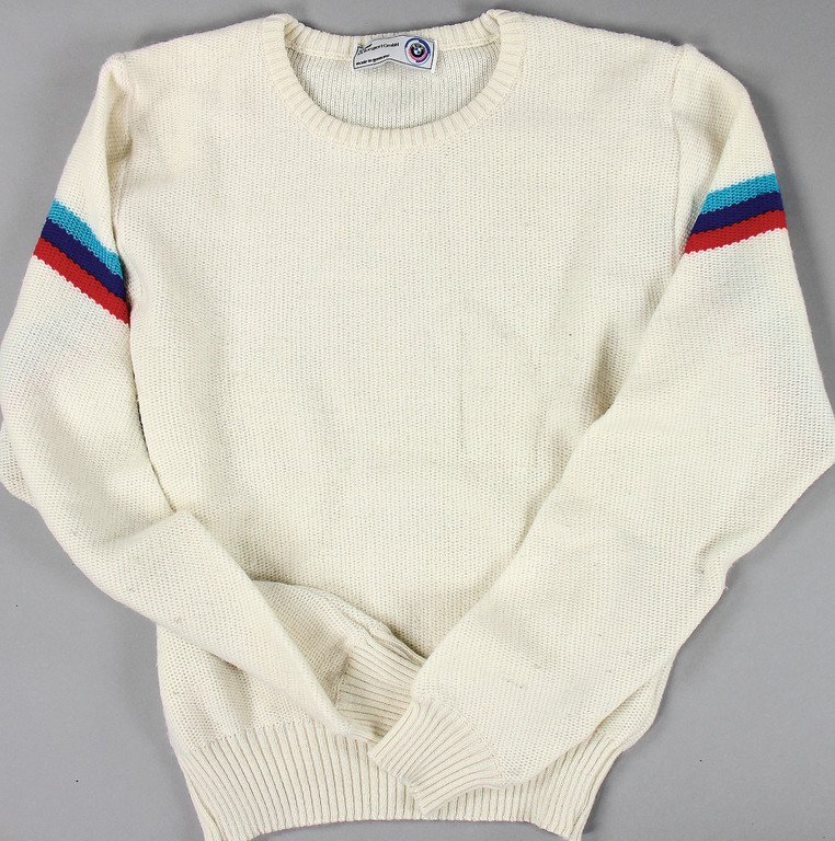 BMW '70s, team pullover Motorsport GmbH, size 46, worn: BMW '70s, team pullover Motorsport GmbH, size 46, worn German Description BMW 70er Jahre, Team-Pullover Motorsport GmbH, Größe 46, getragen