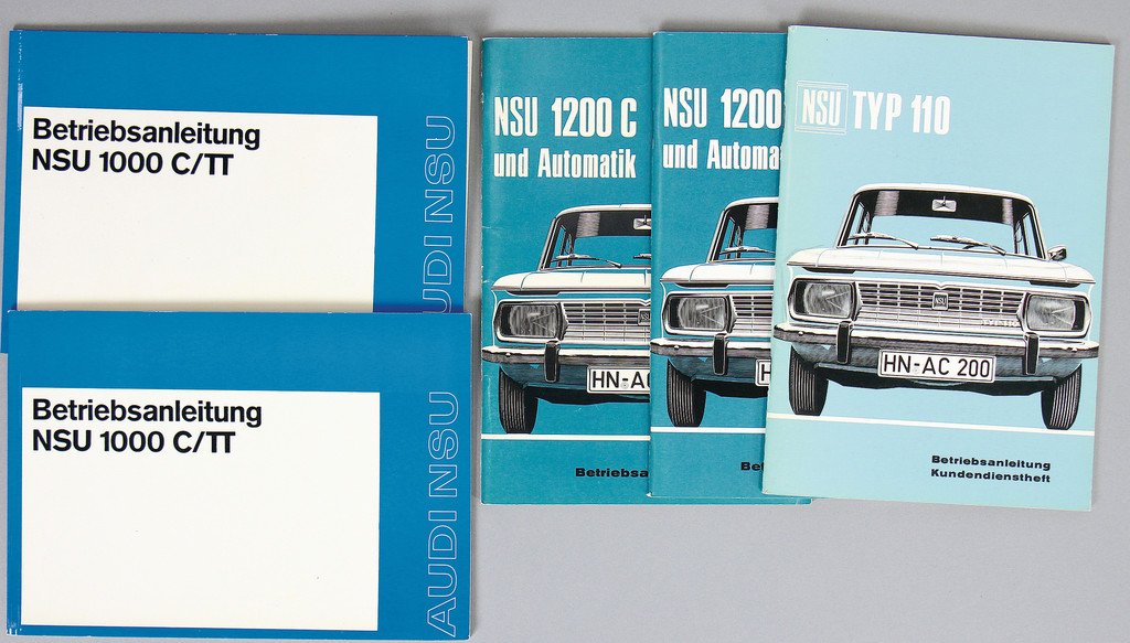 NSU 5x operating instruction type 110/1200 C and 1000 (1 of 1)