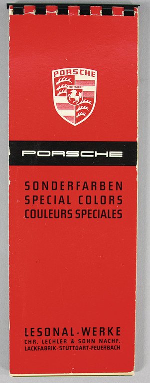 PORSCHE Extra colors in a brochure with ring binding, (1 of 1)