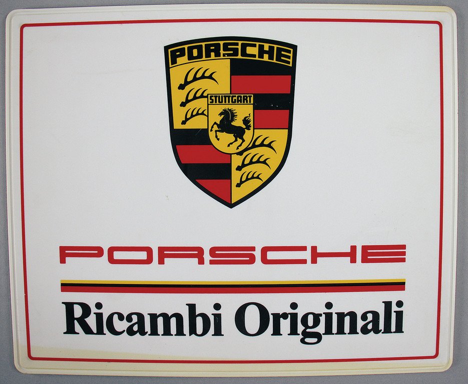 PORSCHE Porsche sign, Porsche Ricambi Originali, format (1 of 1)