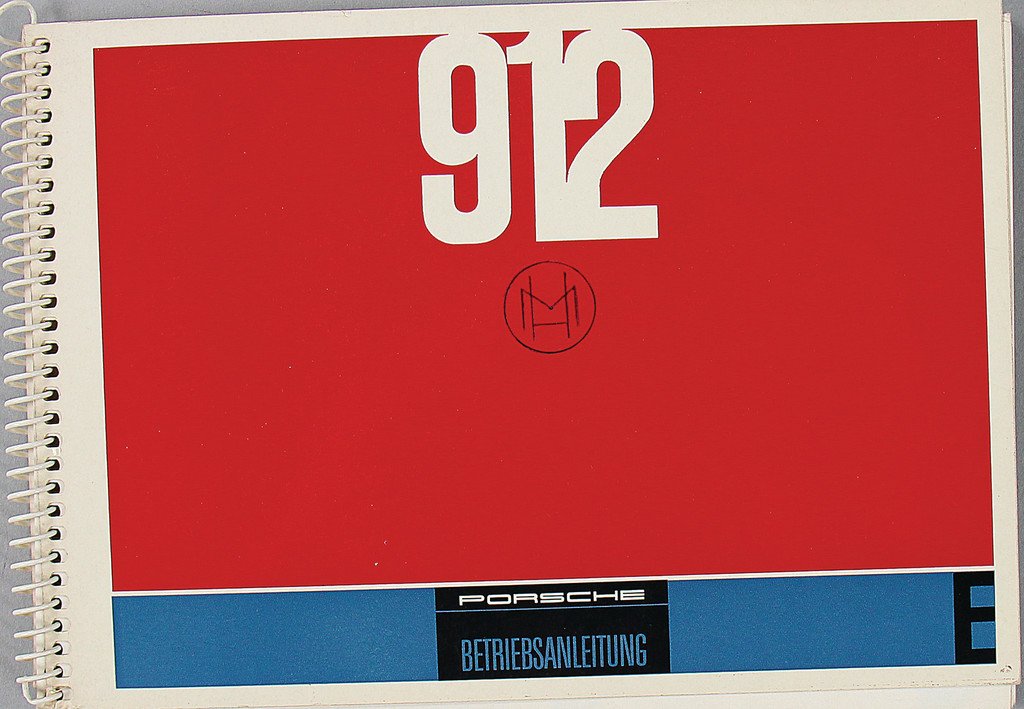 PORSCHE Operating instruction type 912 from 1965, print (1 of 1)