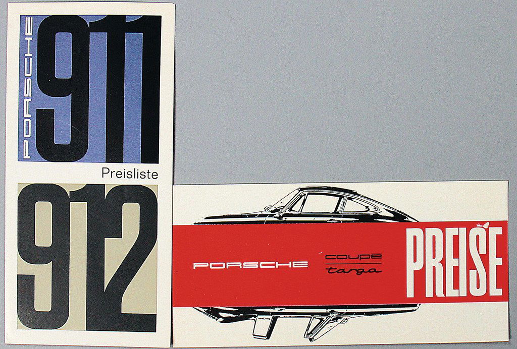 PORSCHE Mixed lot of 2 price lists, No. 1: 1967 (W24), (1 of 1)