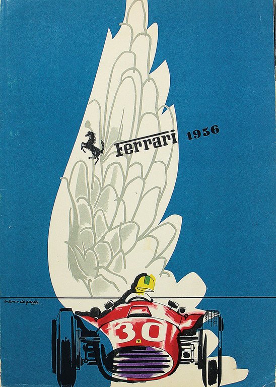 FERRARI Yearbook 1956, spine is strengthened, was new (1 of 1)