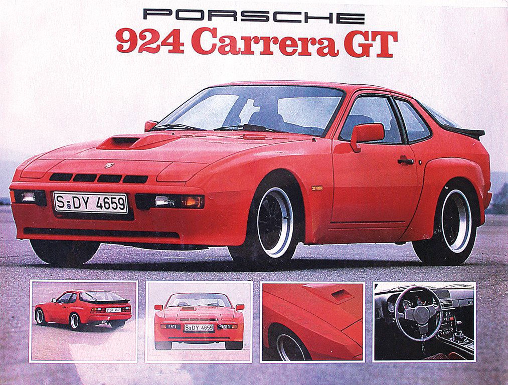 PORSCHE Advertisement poster Porsche 924 Carrera GT, (1 of 1)