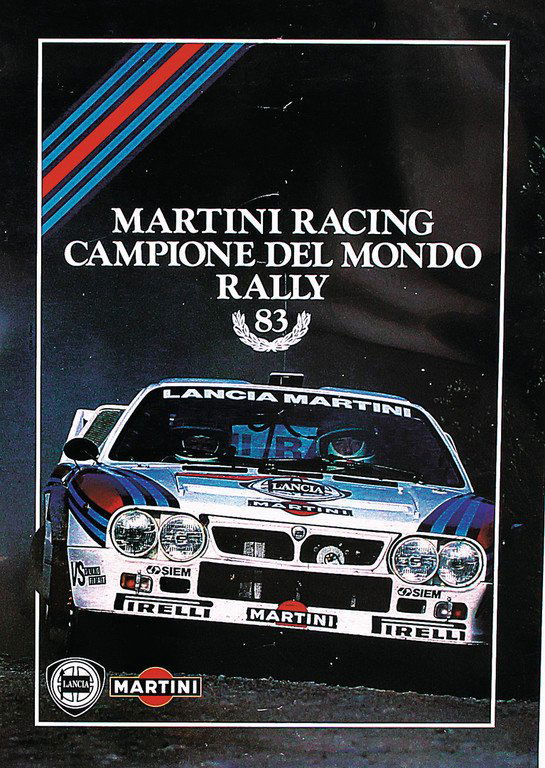 LANCIA MARTINI Racing poster Campione del Mondo rally