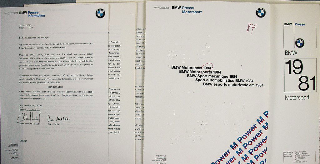 BMW Mixed lot of 4 pieces, 2 press kits and 2 press (1 of 1)