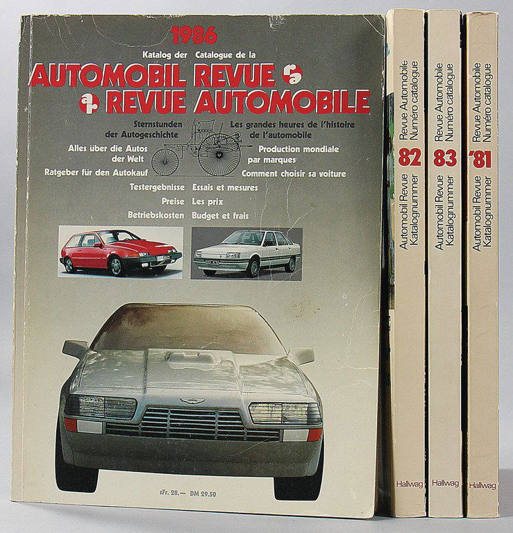 AUTOMOBIL REVUE Mixed lot of 4 issues, year 1981 up to (1 of 1)