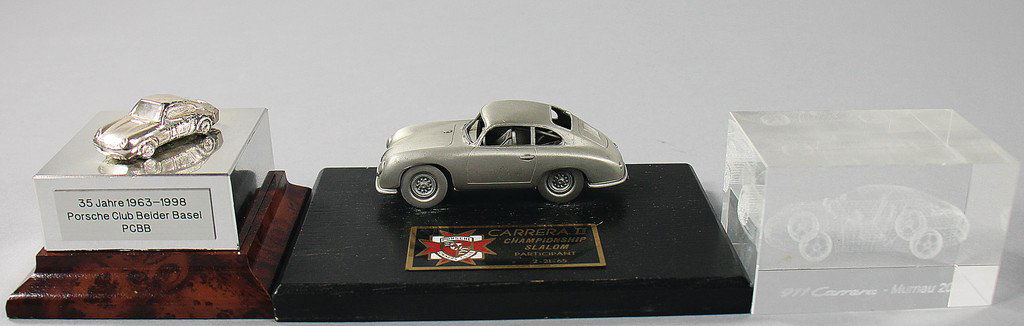PORSCHE 3 x desk model motif Porsche 356 and 911 (1 of 1)