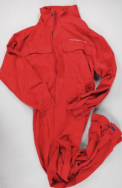 PORSCHE Mechanic jumpsuit, '80s, size XL, condition 1-2: PORSCHE Mechanic jumpsuit, '80s, size XL, condition 1-2 German Description PORSCHE Mechaniker-Overall, 80er Jahre, Größe XL, Zust. 1-2